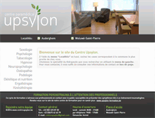 Tablet Screenshot of centreupsylon.be